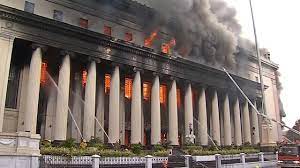 Fire Hits Manila's Historic Central Post Office